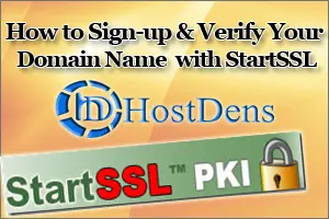 Sign-up with StartSSL
